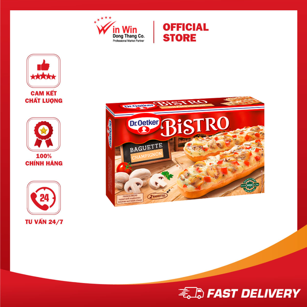 Pizza Bánh Mì Bistro Nấm Champignon Dr. Oetker 250g - Nhập Khẩu Đức | Dr.Oetker Bistro Baguette Champignon 250g