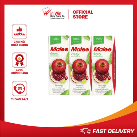 COMBO 3 Nước Ép Lựu Và Trái Cây Hỗn Hợp Malee 200ml (Thái Lan)