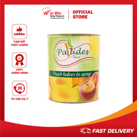 Đào Ngâm Đường Pavlides 820g - Nhập Khẩu Hy Lạp | Pavlides Peach Halves in Syrup 820g