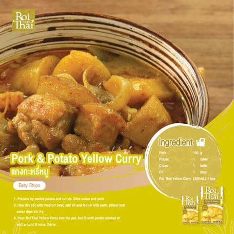 Súp Cà Ri Vàng Roi Thai 250ml - Nhập Khẩu Thái Lan | Roi Thai Yellow Curry Soup 250ml