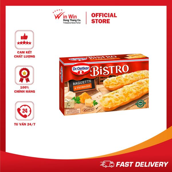 Pizza Bánh Mì Bistro 4 Phô Mai Dr. Oetker 250g - Nhập Khẩu Đức | Dr.Oetker Bistro Baguette 4 Fromages 250g