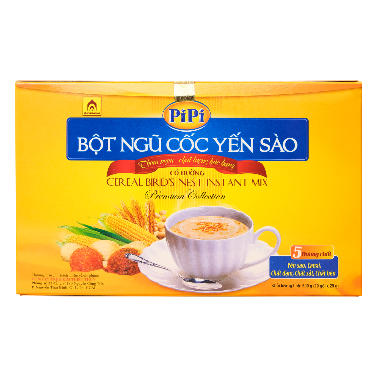  Bột Ngũ Cốc Yến Sào Pipi - Ngũ Cốc Dinh Dưỡng Ăn Liền 