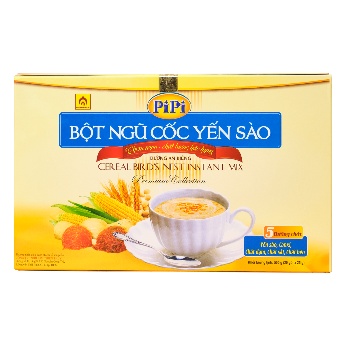  Bột Ngũ Cốc Yến Sào Pipi - Ngũ Cốc Dinh Dưỡng Ăn Liền 