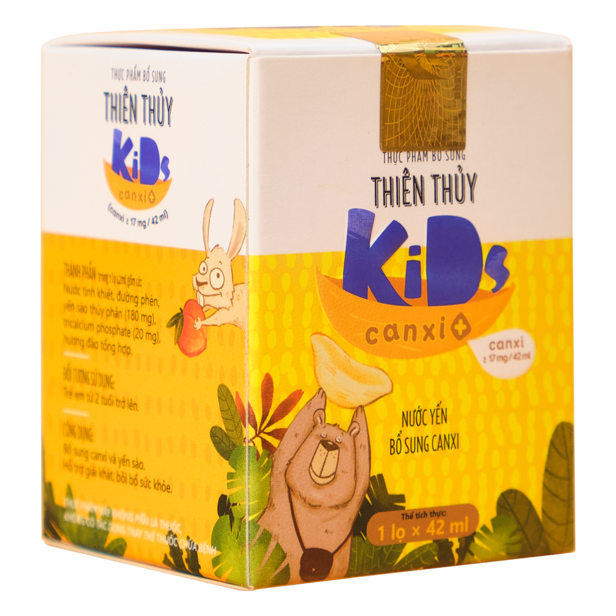  Nước Yến Sào Thiên Thủy Kids Canxi+ - Bổ Sung Canxi Cho Bé 