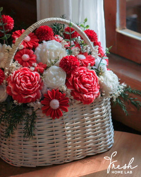  [SIZE LỚN] Giỏ Hoa Sáp Thơm 