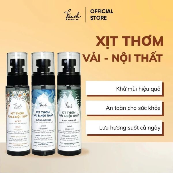  Xịt thơm quần áo, nội thất Acre 
