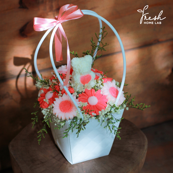  [SIZE NHỎ] Giỏ Hoa Sáp Thơm 
