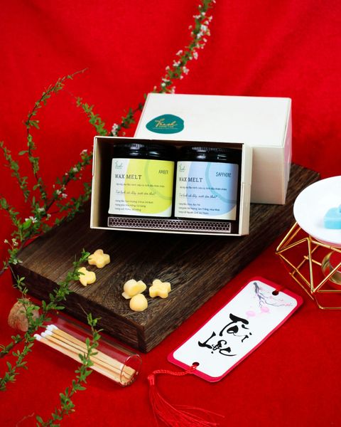  [Quà Tặng Doanh Nghiệp] Set 2 Hộp Wax Melt Sáp thơm tan chảy tinh dầu thiên nhiên - Fresh Home Lab 