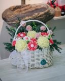  [SIZE TRUNG] Giỏ Hoa Sáp Thơm 