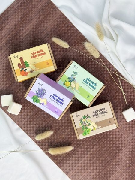  Sáp thơm tinh dầu đuổi muỗi gián côn trùng, khử mùi tủ bếp, tủ giày thiên nhiên, an toàn Fresh Home Lab 