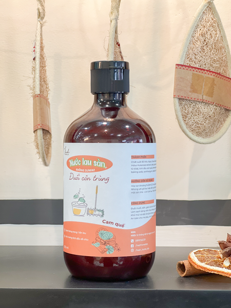 Nước Lau Sàn Nhà Tinh Dầu Cam - Quế Hữu Cơ An Toàn Cho Sức Khỏe Cả Gia Đình 