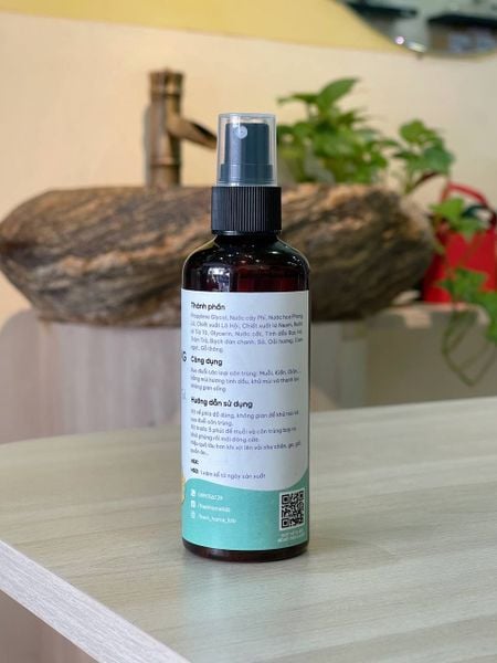  Bình Xịt Phòng Tinh Dầu Bạch Đàn Chanh - Sả, đuổi muỗi và côn trùng, khử mùi thơm phòng thiên nhiên 