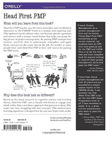  Head First PMP: A Learner's Companion to Passing the Project Management Professional Exam 