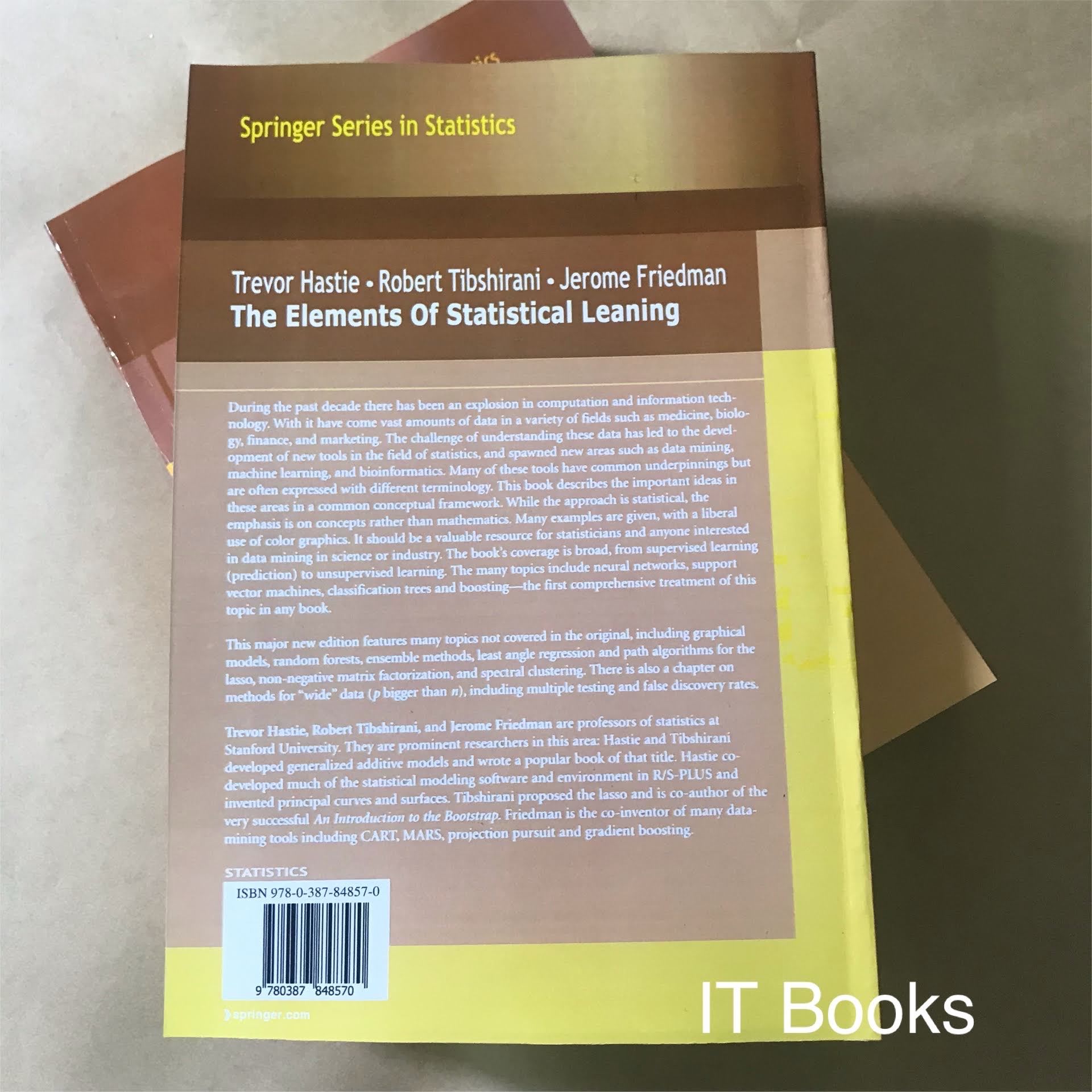 The elements of statistical learning it books