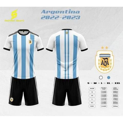  Bộ Quần Áo Bóng Đá Đội Tuyển Argentina - Áo Bóng Đá Sao Việt 