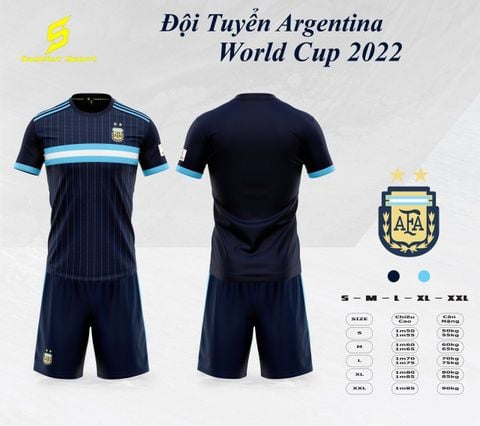  Bộ Quần Áo Bóng Đá Đội Tuyển Argentina - Áo Bóng Đá Sao Việt 