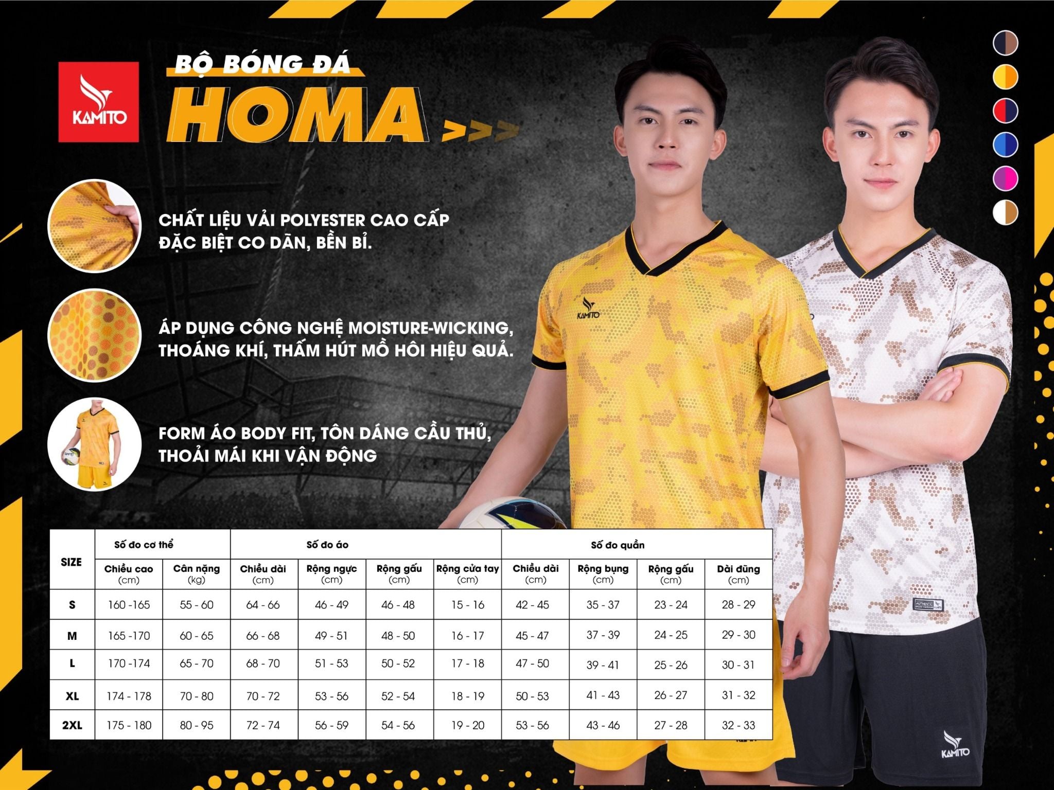  Bộ Sưu Tập Homa Kamito - Bộ Quần Áo Bóng Đá Homa 
