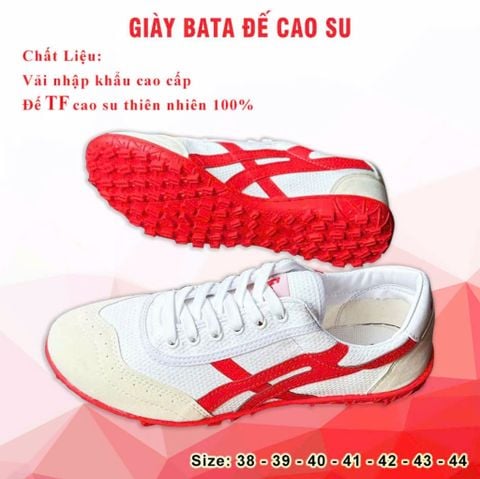  Giày Bata ráp đế cao su - Giày đá bóng sân cỏ nhân tạo 