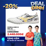  Mizuno Morelia NEO 3 Pro AS màu Trắng Sọc Đen Vàng - Giày Bóng Đá Chính Hãng 