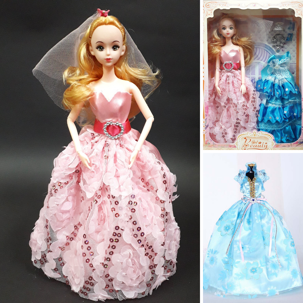 Hộp đồ chơi Búp bê Barbie có khớp cô dâu cho bé – Shop Bé Trẻ Thơ