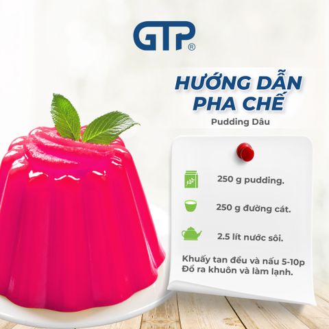 Bột Pudding GTP hương dâu