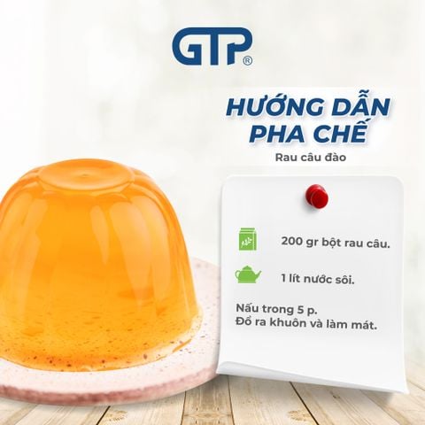 Bột Jelly GTP (Bột rau câu) hương đào