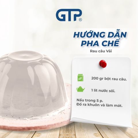 Bột Jelly GTP (Bột rau câu) hương vải