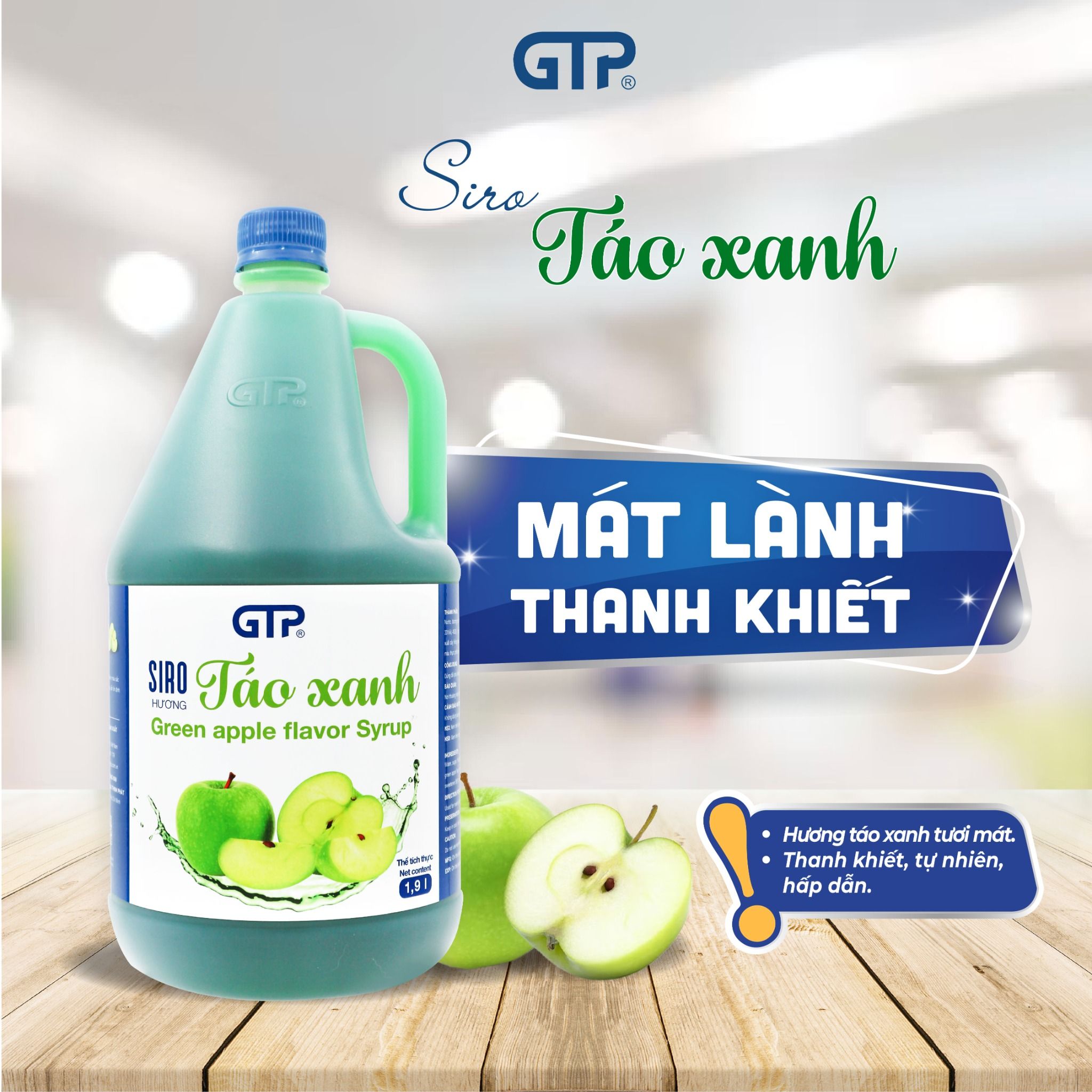  Siro Táo Xanh GTP 