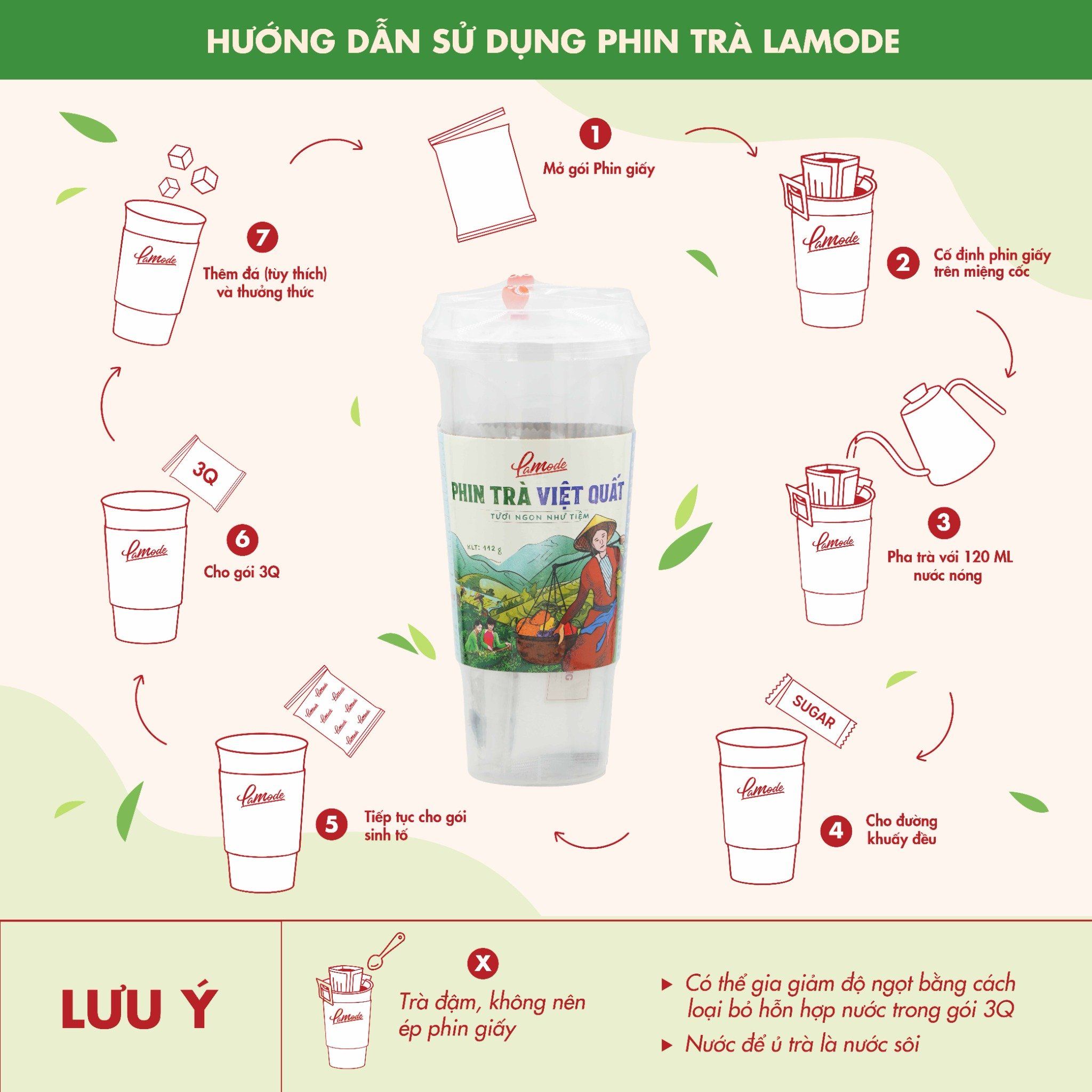 Phin Trà Trái Cây Lamode - Chuẩn ngon như quán 