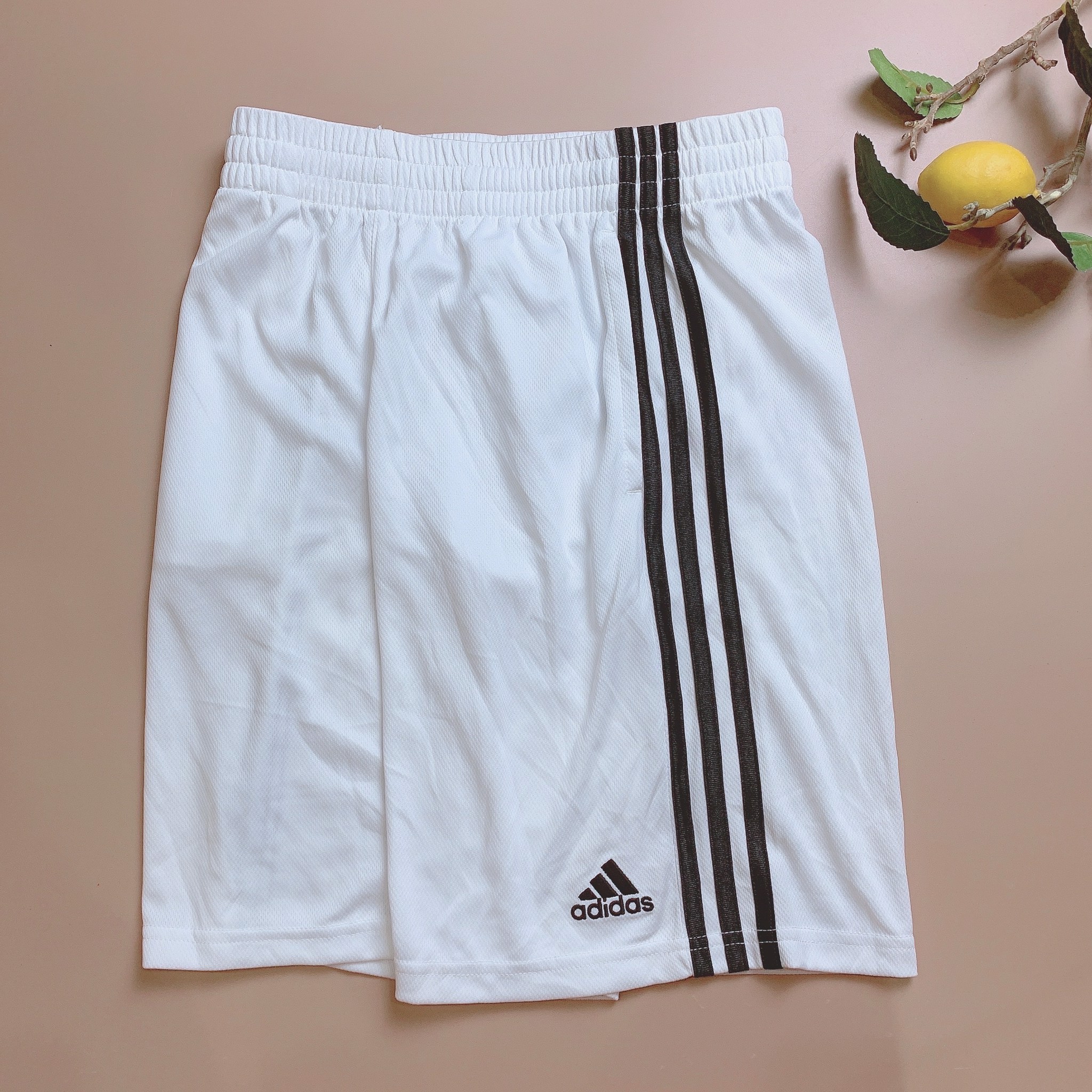 Quần thể thao Adidas sọc hông - gấu thêu chữ + logo 3 sọc