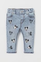 Quần jean HM Mickey in tràn BTBG