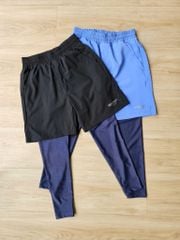 Quần bơi dài liền quần đùi Beemon 2 màu xanh/đen cho bé size 120-160