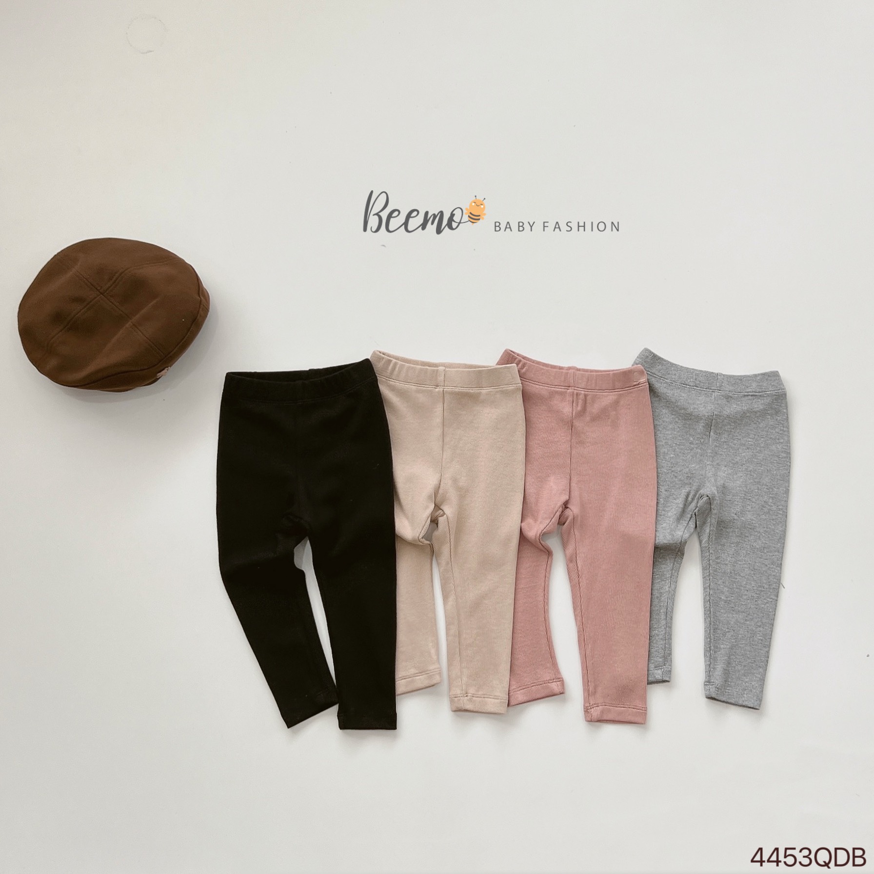 Quần legging thun tăm Beemo 4 màu size 80 - 130