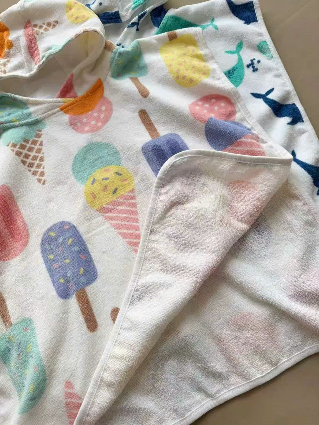Khăn choàng tắm TU dư xịn nhiều màu cho bé freesize 1-8y