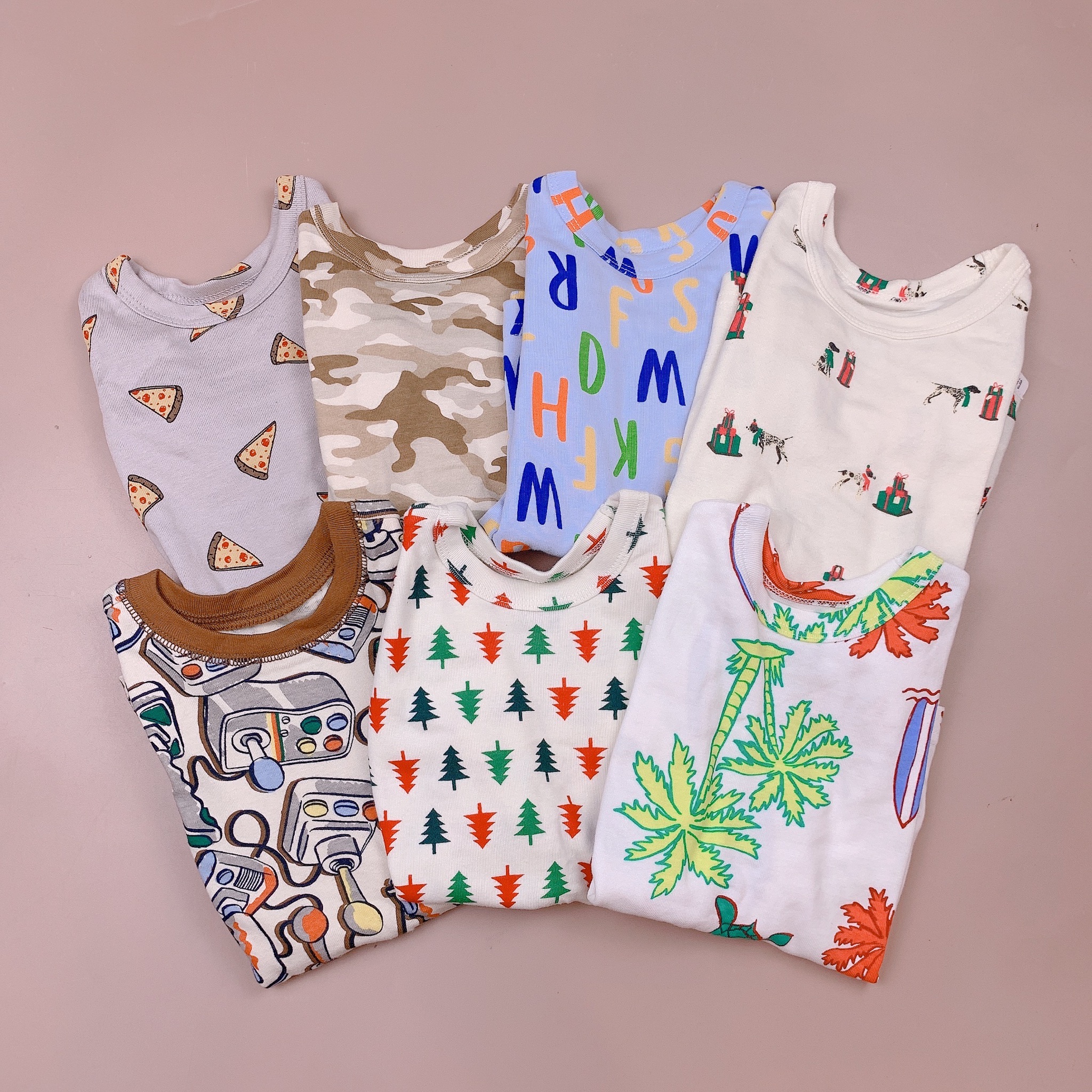 Bộ cotton BabyGap nhiều hình Bé Trai size 12m - 8y