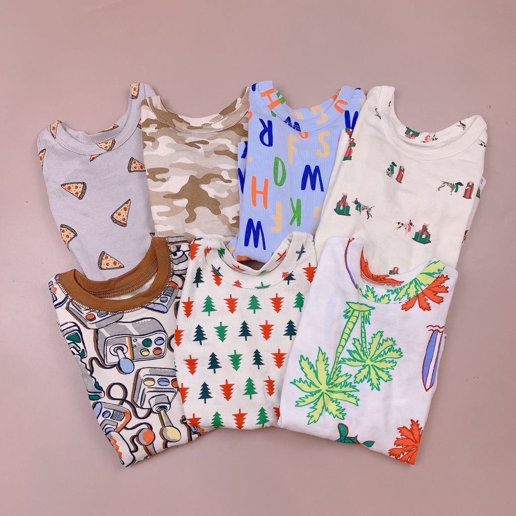 Bộ cotton BabyGap nhiều hình Bé Trai size 12m - 8y