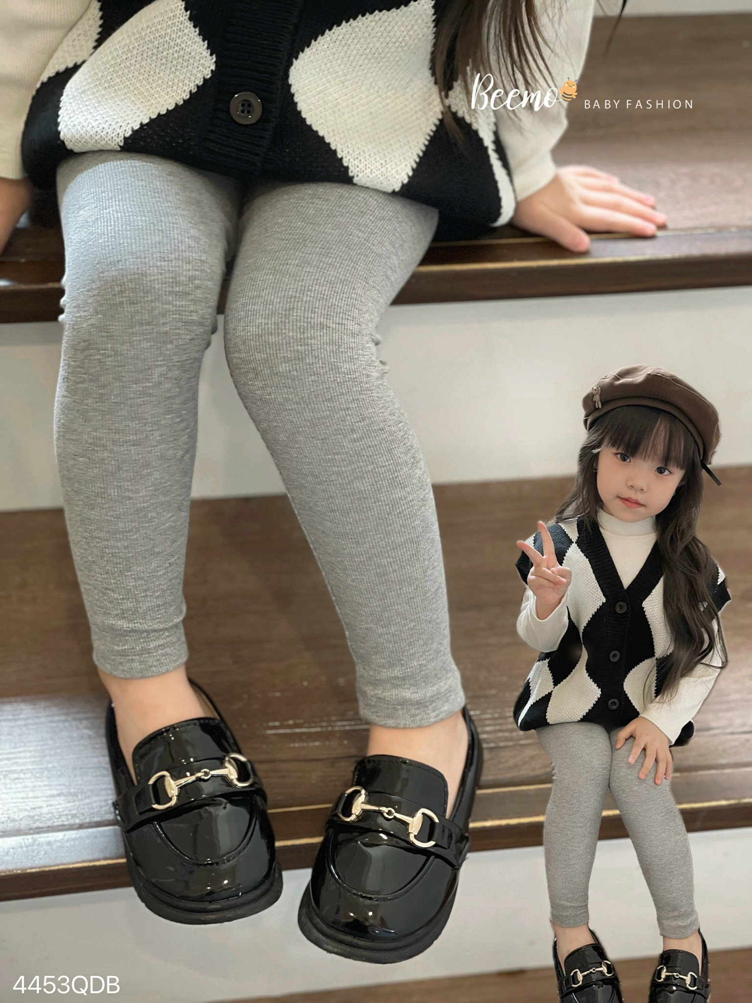 Quần legging thun tăm Beemo 4 màu size 80 - 130