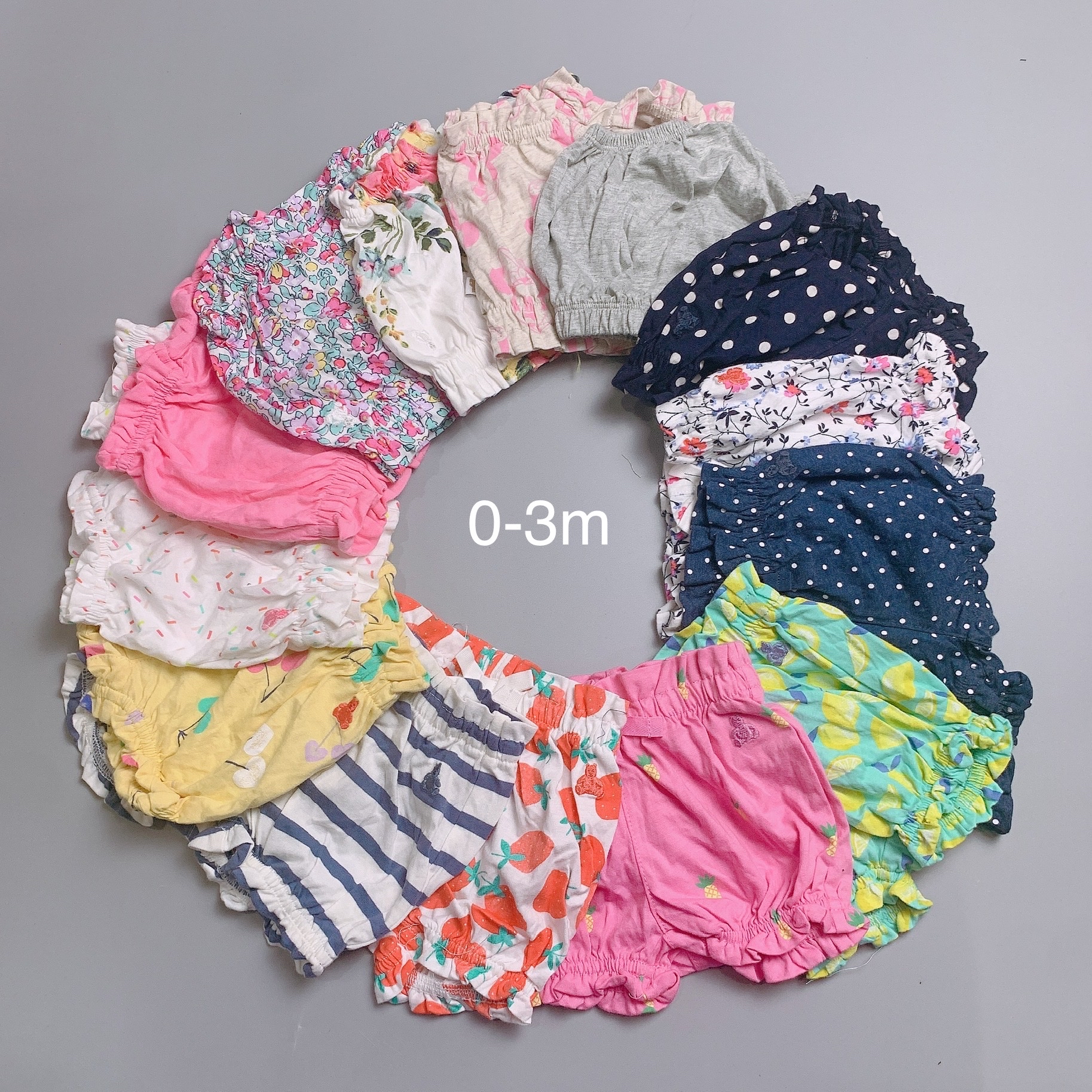 [0-3m] Quần đùi bồng Babygap nhiều màu BG size 0-3m