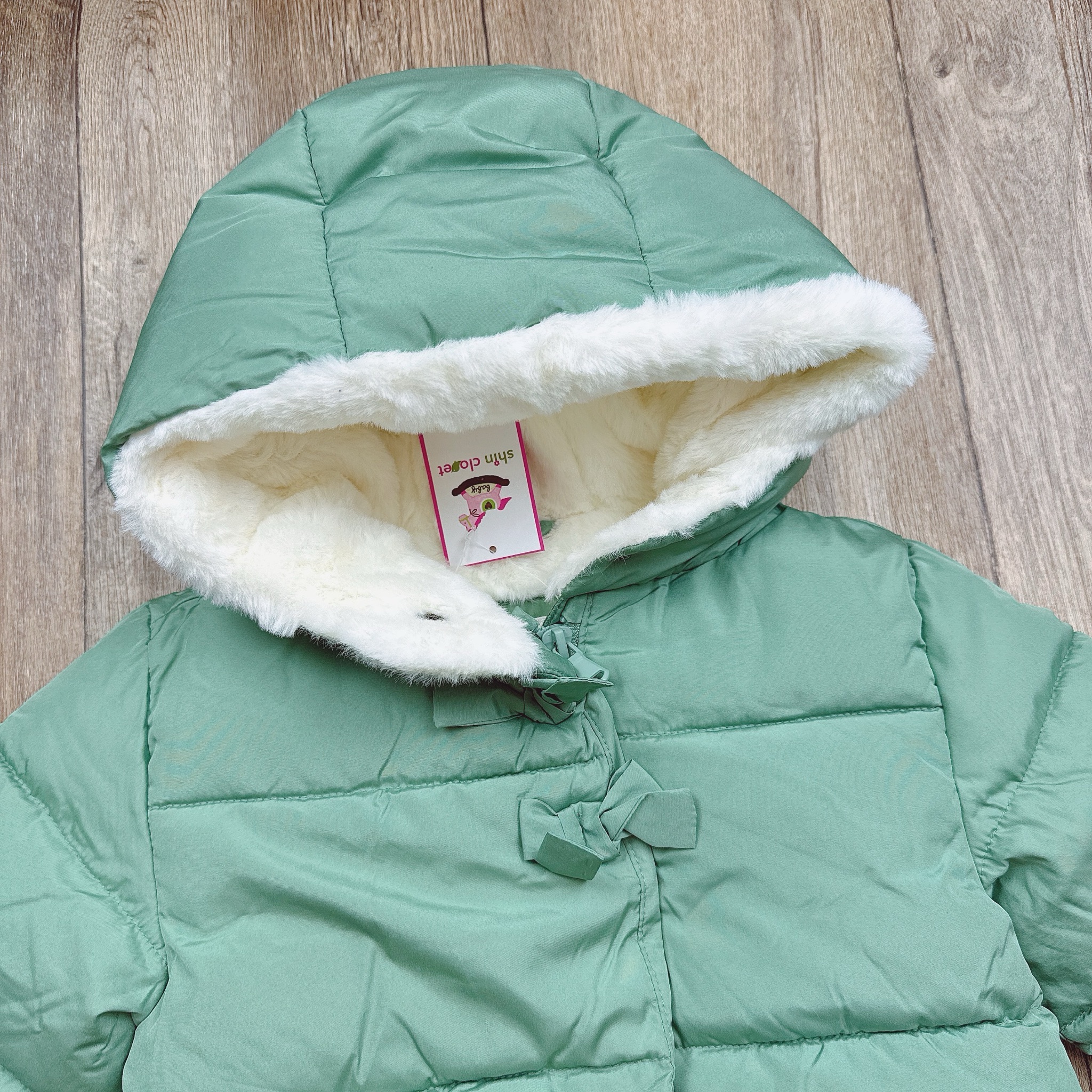 Áo khoác phao lót lông Sfera siêu nhẹ nhiều màu cho bé gái size 1-3y