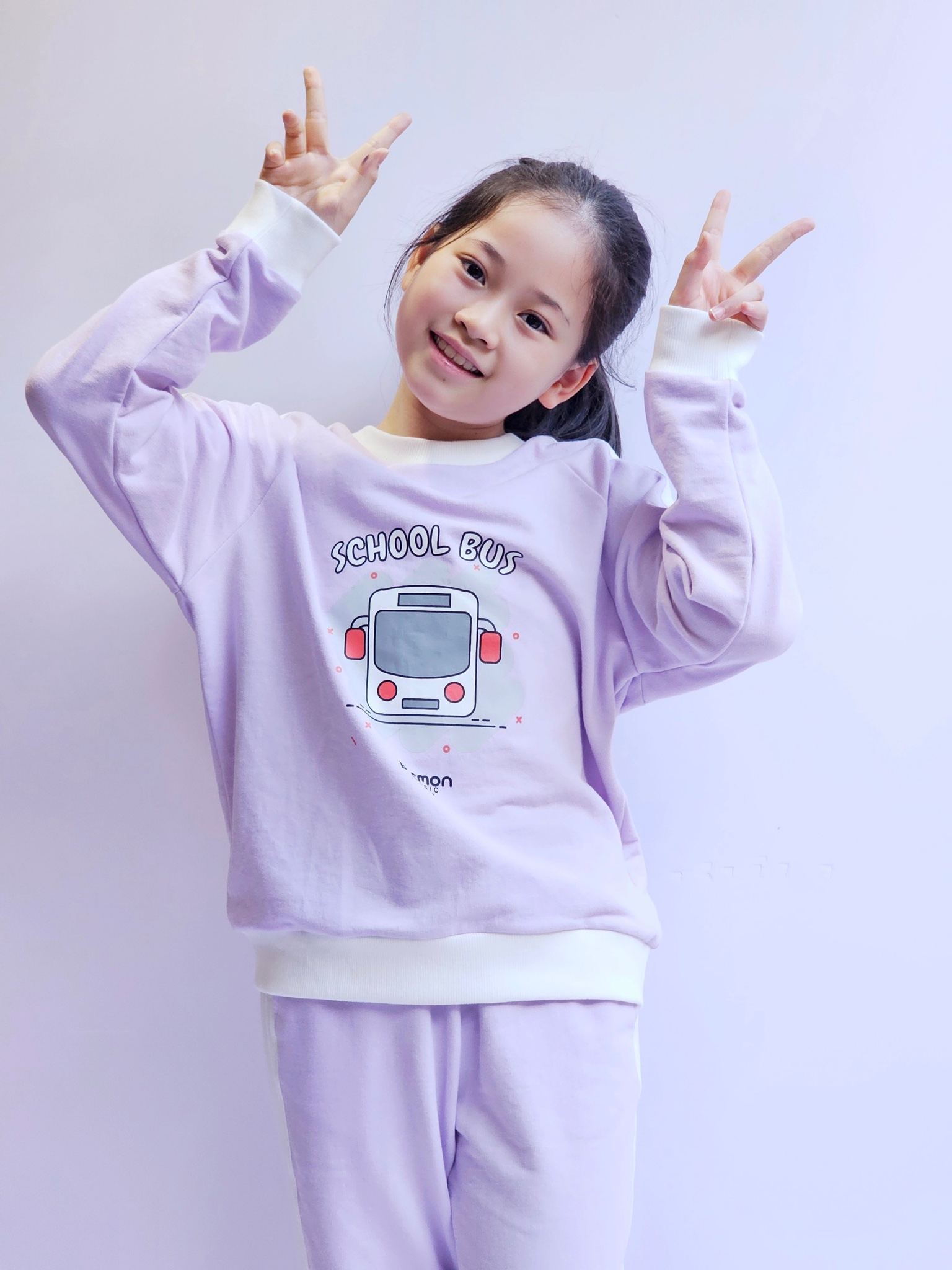Bộ nỉ da cá Bee Mon School Bus 4 màu BTBG size 120 - 160
