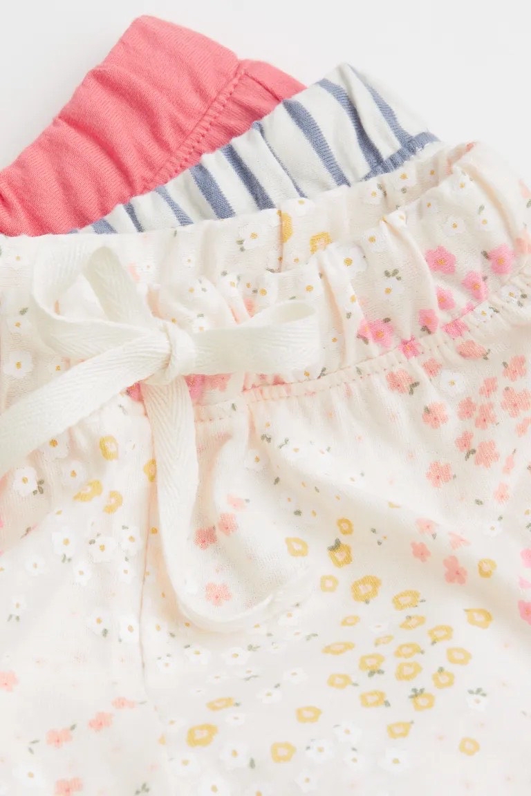 Quần short cotton HM trơn màu / kẻ 6m - 4y BG