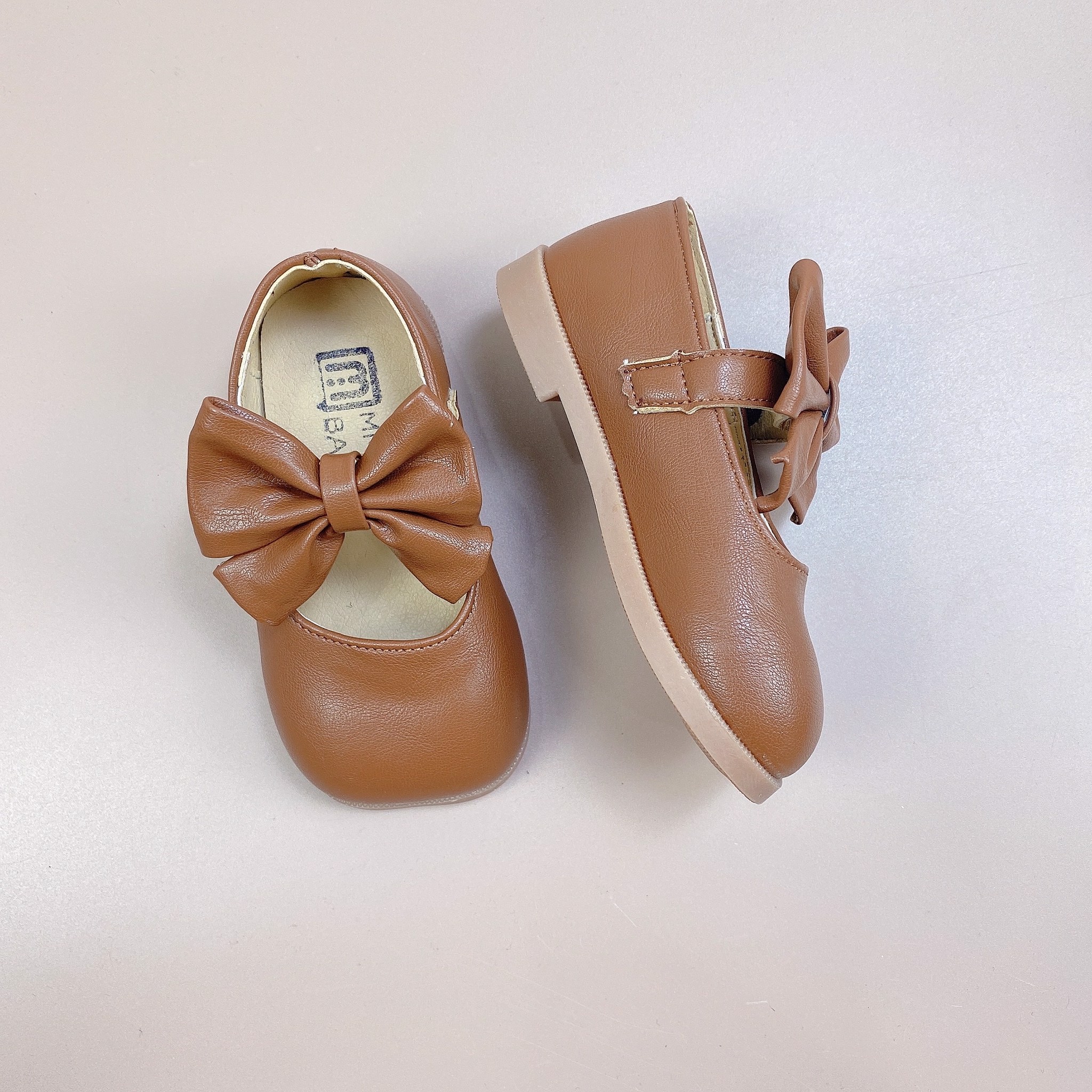 V299 - Giày MG Baby quai đính nơ 3 màu BG