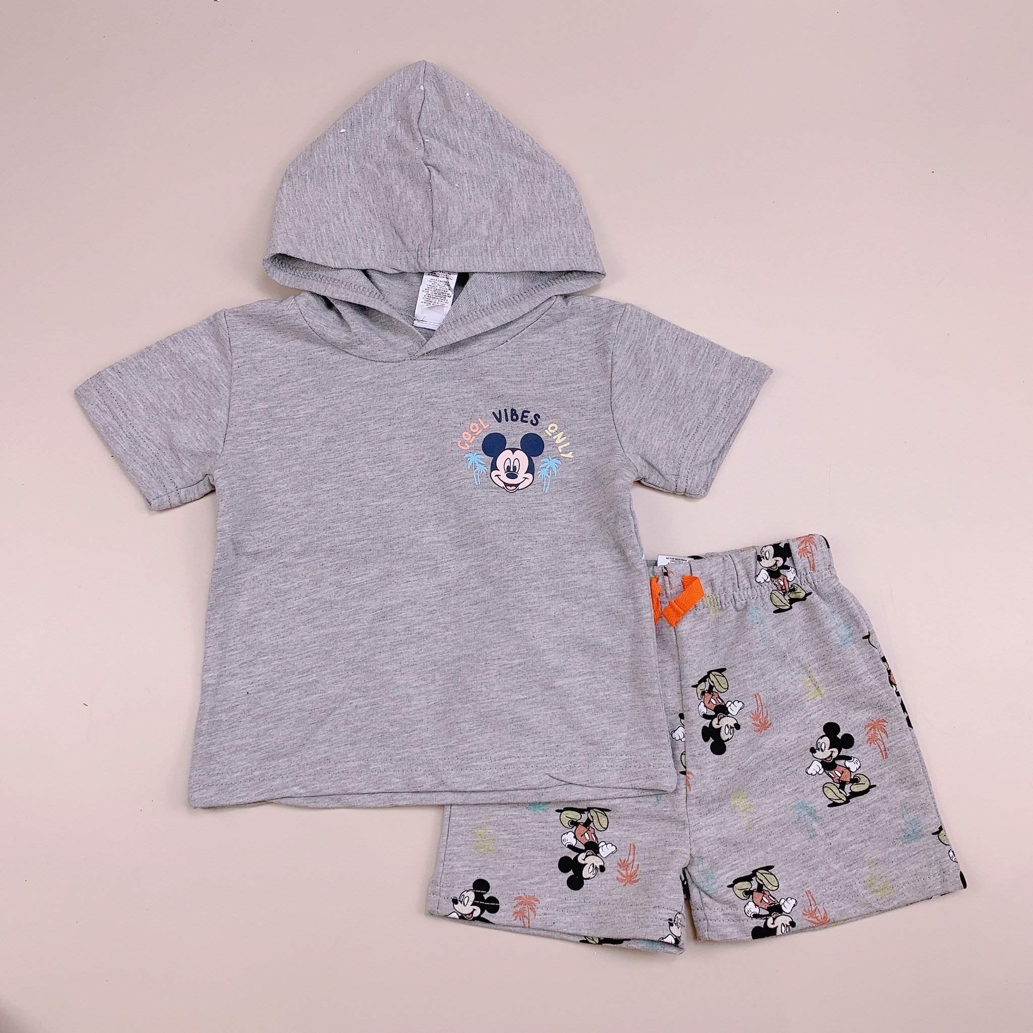 Bộ cotton Disney Baby áo có mũ nhiều hình BTBG