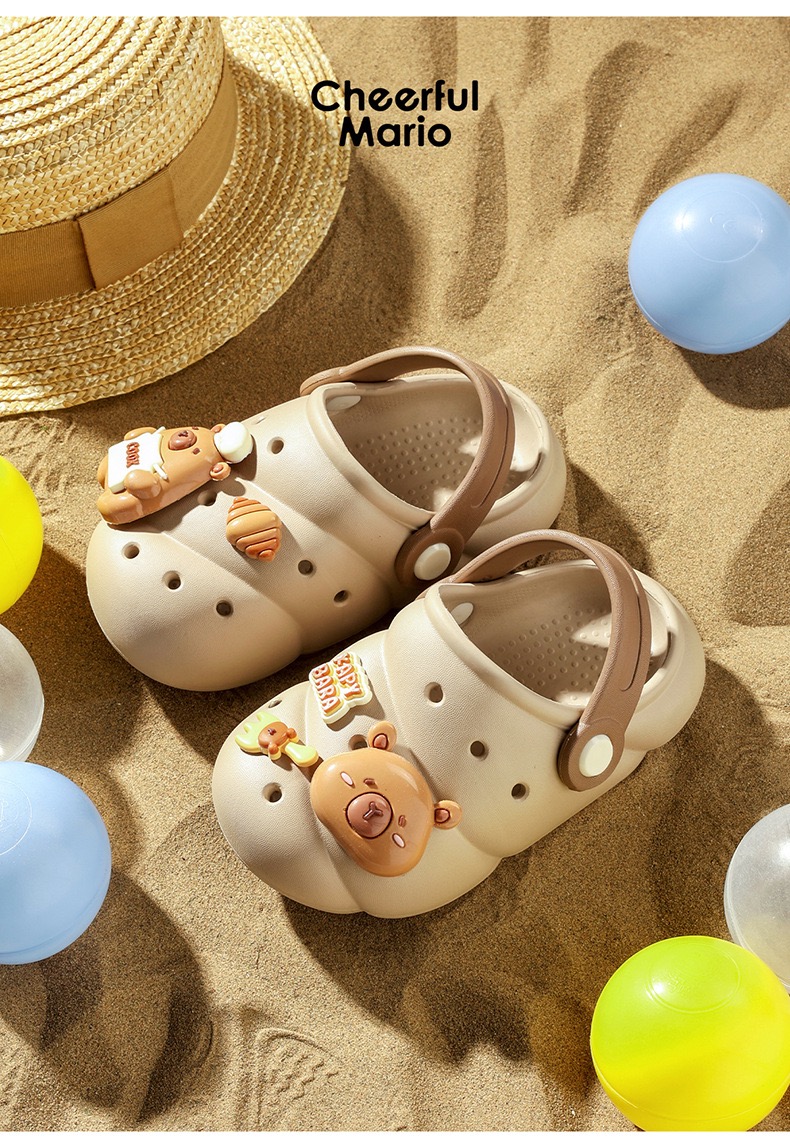 Sục nhựa Mario 2 màu hình Capybara size 140-190