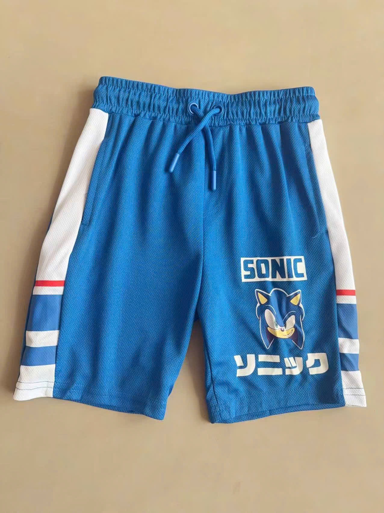 Bộ thể thao Pri.mark dư xịn màu xanh Sonic bé trai size 1-8y