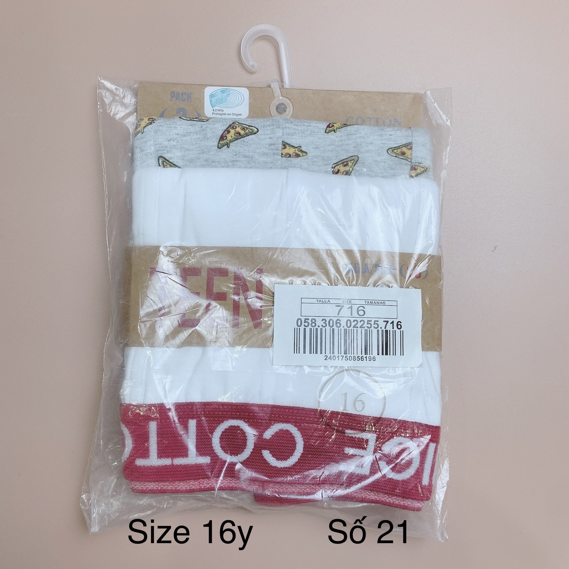 [16y] Set 2 quần sịp đùi Cotton Juice bé trai - (số 21-24)