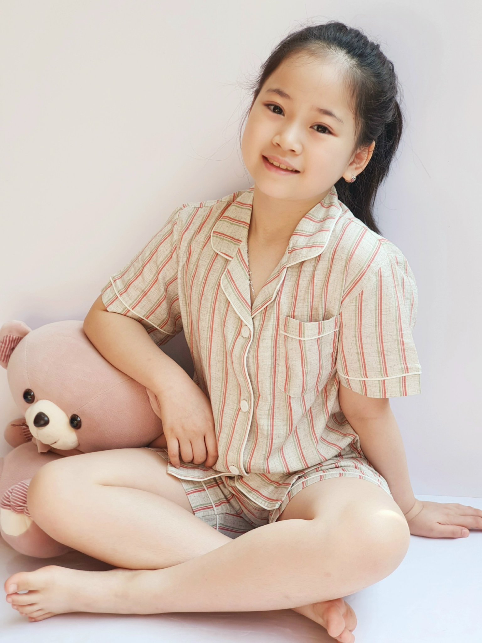 Bộ thô Pyjama Bee Mon 3 họa tiết cho Mẹ và Bé