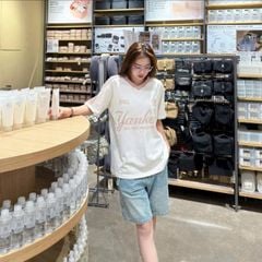 Áo cotton New Era sọc vai 2 màu trắng/đen cho người lớn size S-XL