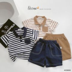 Bộ Beemo polo kẻ ngang phối túi BT size 80-130