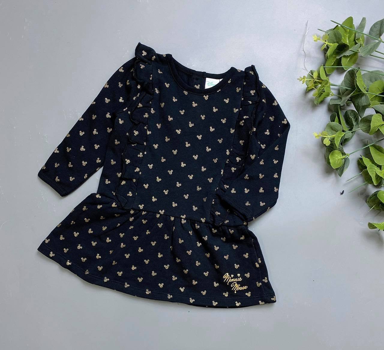 TD20 - Váy nỉ Disney Minnie màu đen